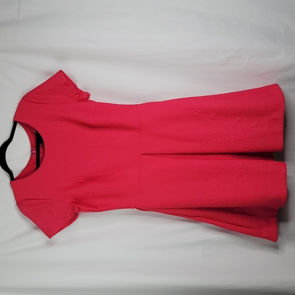Just Taylor dark salmon pink dress sz 1w NWT - Picture 1 of 11
